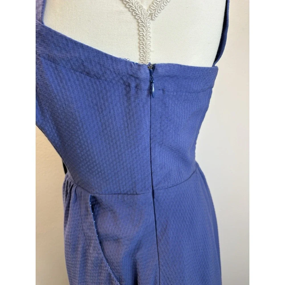 Anthropologie Purple Button-Front Midi Dress - Picture 5 of 10